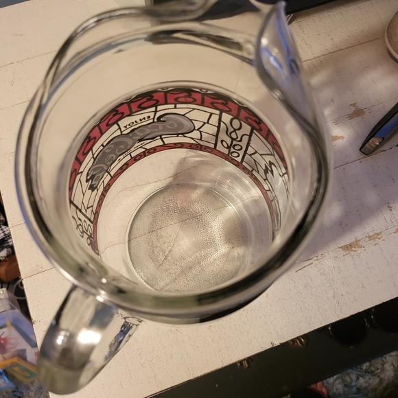 Vtg Stained Glass Tiffany Style Coca-Cola Pitcher - Picture 2 of 4